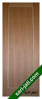 Pintu double plywood teakwood variasi alur nad vertikal dan horisontal keliling FS 1B8