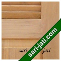 pintu panil krepyak garasi kayu jati perhutani I SLP 1A2