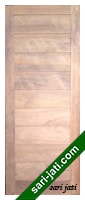 pintu minimalis kayu merbau panil solid flat 9 kotak SFP 9A1