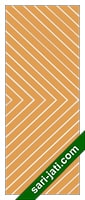 Contoh pintu plywood alur nad diagonal FS 1B12