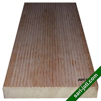 Harga decking outdoor dari kayu ukuran 25x145 mm SDRB 25140 murah