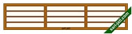 Contoh gambar desain model kusen boven krepyak horisontal 3 lubang dari kayu BJ 1D3