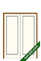 Contoh kusen pintu kupu tarung dari kayu DDJ 1A1