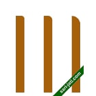 Desain plint lantai minimalis kayu ukuran 1x9,5 cm model profil seperempat lingkaran BM 1095