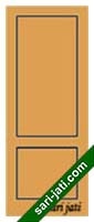 Model pintu tripleks meranti teakwood mahoni mega sungkai mega nyatoh mega teak variasi lis timbul, tipe FE 2A1 harga murah