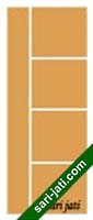Model pintu HPL warna & motif serat kayu variasi alur nad, tipe FS 1B4 harga murah