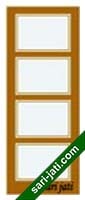 Contoh pintu kaca minimalis 4 kotak GD 4A1