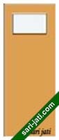 Desain pintu plywood kaca horisontal di atas FS 1C3