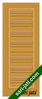 Gambar pintu minimalis papan panil alur nad horisontal SFP 1E2