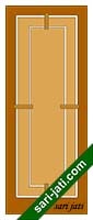 Desain pintu minimalis panil solid flat lis tempel SFP 1F1