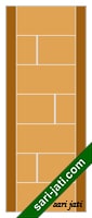 Model desain pintu minimalis panil alur nad vertikal dan horisontal SFP 7A4