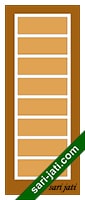 Gambar pintu minimalis panil 8 kotak alur nad horisontal lebar SFP 8A3