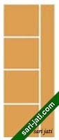Gambar pintu minimalis papan kayu lamela alur nad vertikal dan horisontal SLFP 1H9