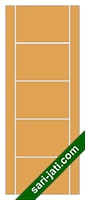 Gambar pintu plywood alur nad vertikal dan horisontal FS 1B9