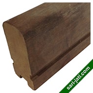 Harga hand railing modern minimalis kayu kamper ukuran 11 x 5 cm model HR 11055 murah