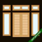 Katalog contoh gambar model desain kusen dari kayu