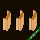 Katalog contoh gambar model desain lis profil dari kayu