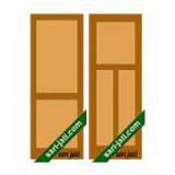 Catalog of plywood flat panel door design from Sari Jati