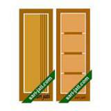 Catalog of solid flat panel door design from Sari Jati
