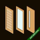 Katalog contoh gambar model desain pintu dari kayu
