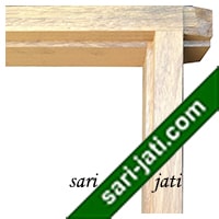 Harga kusen pintu minimalis kayu merbau, konstruksi konvensional dengan kupingan, desain tipe SDJ 1A1 murah