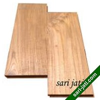 Harga lantai kayu flooring jati ukuran jumbo 18x140 mm tipe SF 18140 murah
