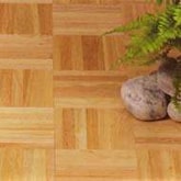 Lantai kayu parket jati untuk rumah