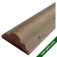 Lis profil klasik simetris ukuran 1.5 x 3.5 cm model SPM 1536 kayu kamper