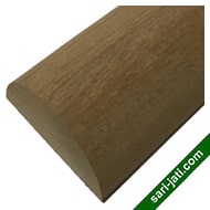 Lis dekoratif profil setengah lingkaran diameter 25 mm model SPM 285501 kayu kamper