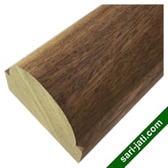 Lis klasik profil setengah lingkaran ukuran 5 x 6 cm model SPM 5060 kayu merbau
