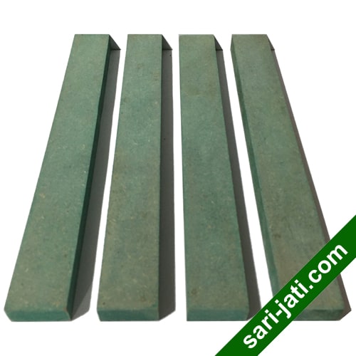 Lis polos persegi panjang 1.5 x 3 cm model SRM 1530 MDF hijau HMR