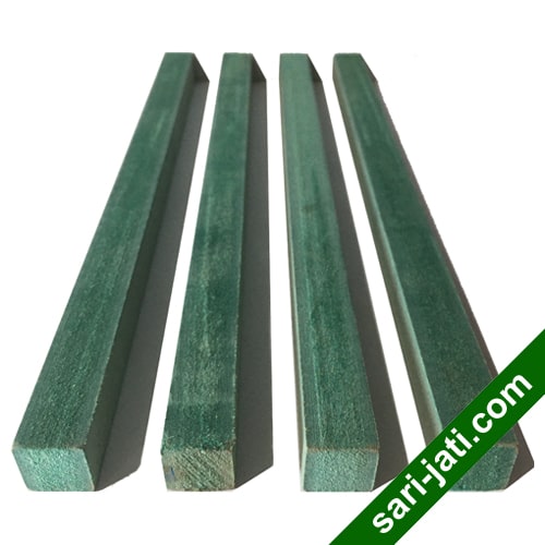 Lis polos segi empat model SSM 1515 MDF hijau HMR