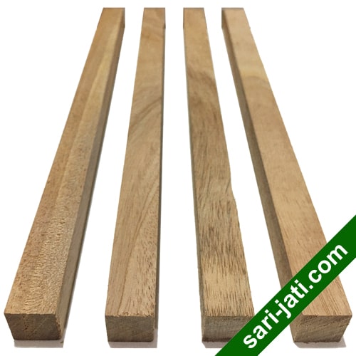 Lis polos segi empat model SSM 1515 kayu mahoni