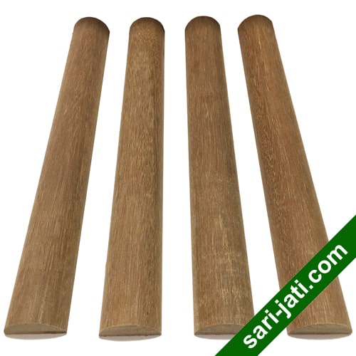 Lis geometris bentuk setengah lingkaran radius 1 cm model SHCM 1020 kayu bengkirai