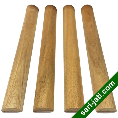 Lis geometris bentuk setengah lingkaran radius 1 cm model SHCM 1020 kayu mahoni