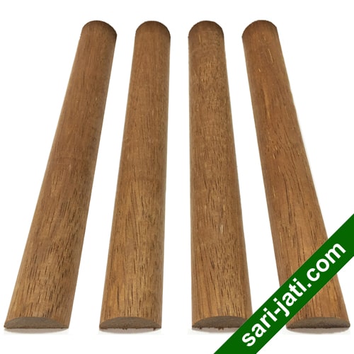 Lis geometris bentuk setengah lingkaran radius 1 cm model SHCM 1020 kayu merbau
