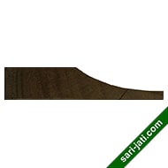 Penampang lis kayu klasik kusen dari kayu jati perhutani I model CMC 2091