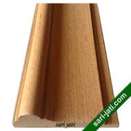 Lis profil kusen kayu klasik kayu jati perhutani I model CMC 3096