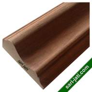 Casing mouding kayu merbau ukuran tebal 4 cm x lebar 10 cm klasik model CMC 40100