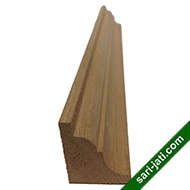 lis plafon sudut siku dari kayu kamper model profil klasik CRM 3025