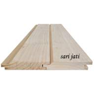 sungkai wall ceiling lumberseering with 5 MM triangle groove LBC 1585