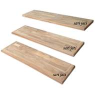 Harga papan anak tangga, papan trap, pijakan, tread, bordes tangga dari kayu murah