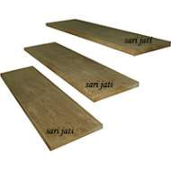 Papan tangga kayu jati tebal 4 cm model profil r=5mm STUR 35300