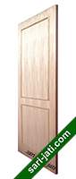 Harga pintu teakwood variasi lis timbul kayu jati perhutani I, desain tipe FE 2A1 murah