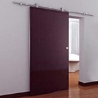 Pintu kamar rumah minimalis, pintu geser plywood finishing melamine