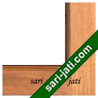 Harga pintu kaca 1 kotak dari kayu merbau, detil desain tipe GD 1A1 murah