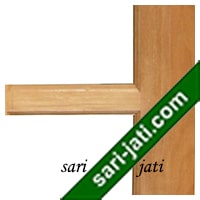 lis kaca standar profil seperempat lingkaran pintu kaca minimalis kayu jati perhutani 1