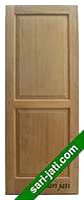 Harga pintu panel solid raised bevel 2 kotak dari kayu jati perhutani I, desain tipe SRP 2A1 murah