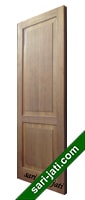 Harga pintu panel solid raised bevel 2 kotak dari kayu merbau, desain tipe SRP 2A1 murah