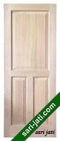 Pintu panel solid raised kayu kamper SRP 3A2
